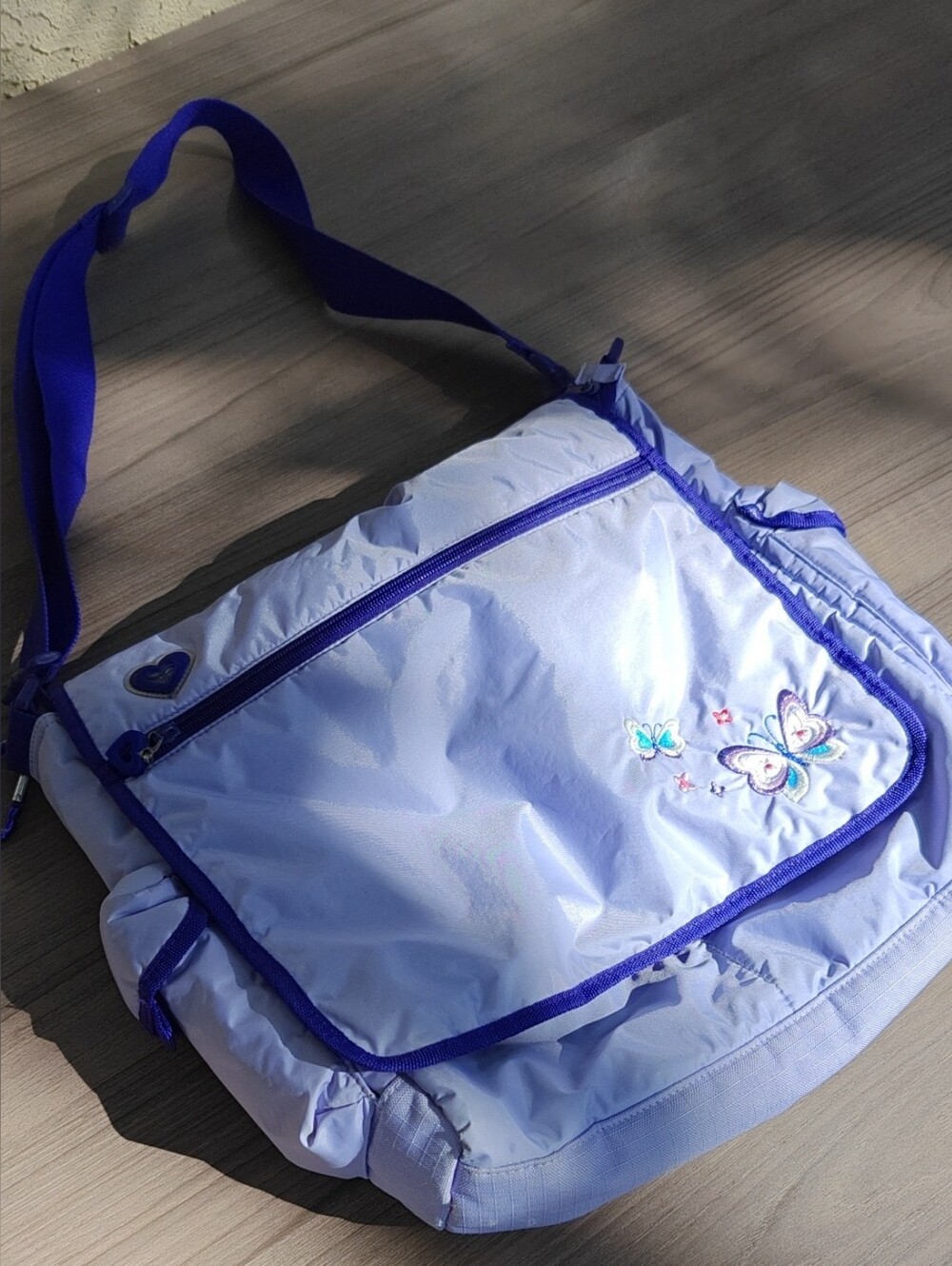 Gap kids Light Purple Butterfly Crossbody Bag with Adjustable Shoulder Strap